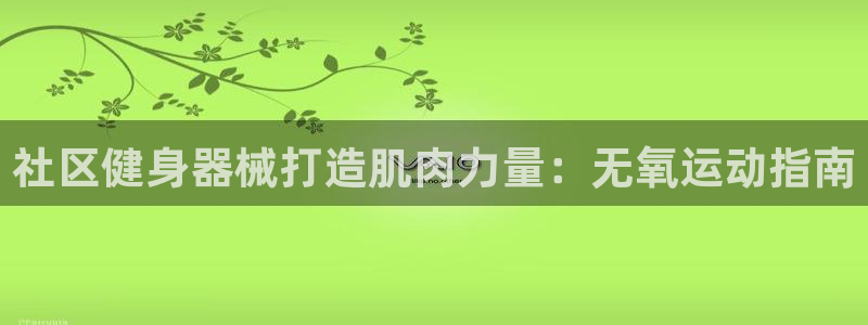 凯时AG网：社区健身器械打造肌肉力量：无氧运动指南